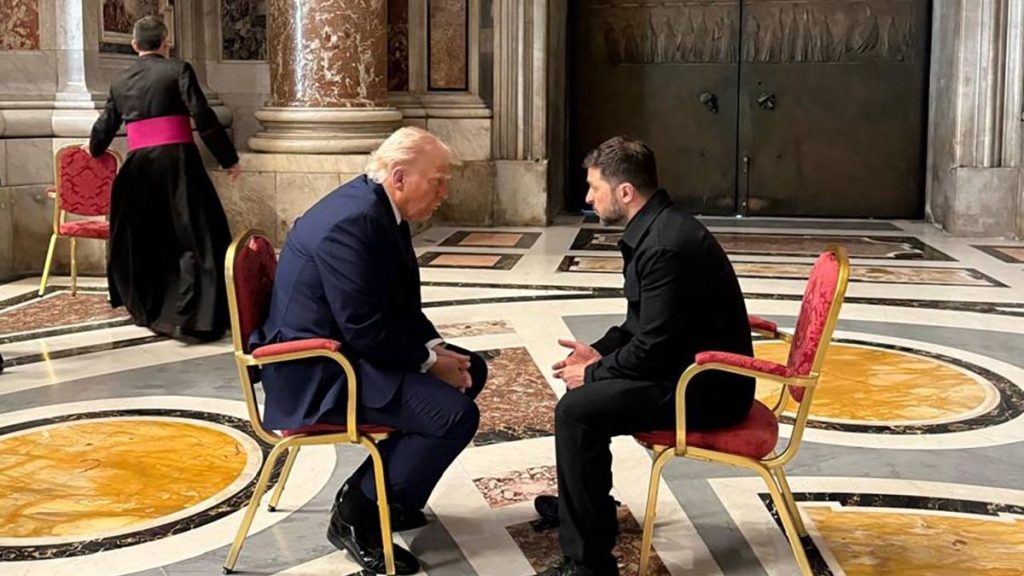Encontro Diplomático e Histórico no Vaticano: Trump e Zelensky num Diálogo Simbólico na Basílica de São Pedro