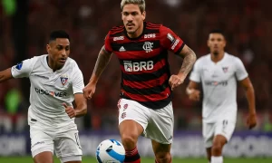 Com gols de Léo Ortiz e Luiz Araújo, Flamengo garante triunfo no Maracanã e depende apenas de si para avançar às oitavas