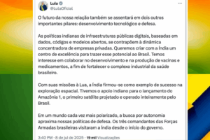HISTÓRICO: Brasil e Índia Fecham Novos Acordos em Segurança, Energia e Transformação Digital