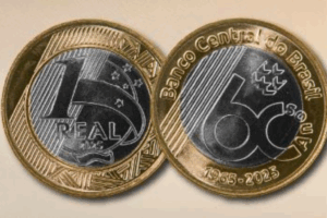 NOVIDADE: Banco Central Lança Moeda de R$1 Comemorativa dos 60 Anos