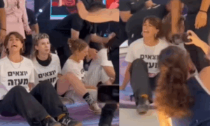 PROTESTO: Ativistas do Standing Together Invadem Reality Show Israelense Pedindo Cessar-Fogo em Gaza