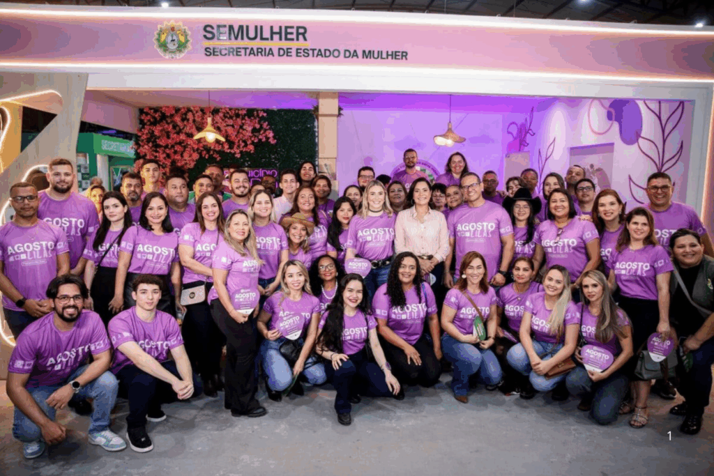 PROTEÇÃO: Governo do Acre Inaugura Agosto Lilás com Iluminação Especial na Expoacre 50 anos