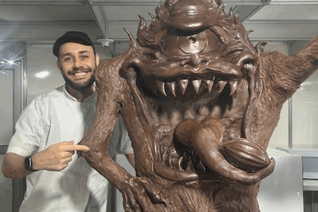 ARTE: Escultura de Chocolate Inspirada no Mapinguari Surpreende na ExpoAcre 2025