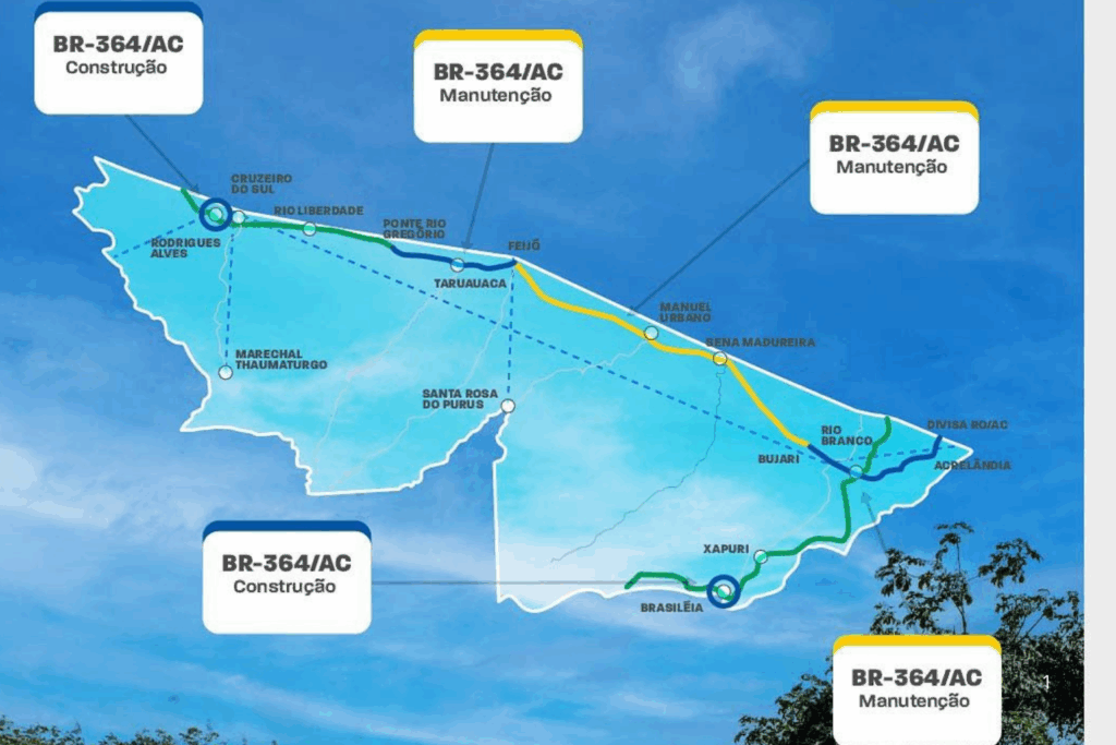 PROGRESSO: R$ 870 Milhões para Manutenção e Recuperação das BR-364 e BR-317 no Acre