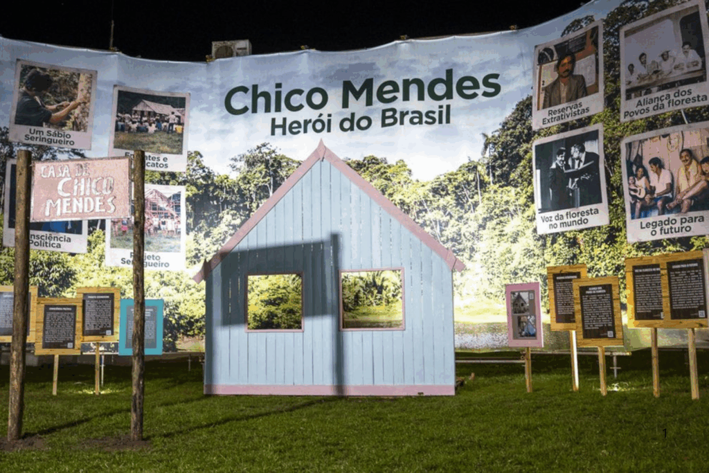 HOMENAGEM: Exposição de Chico Mendes na COP30 com Imersão na Luta Ambiental