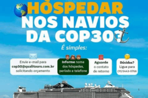 Hospede-se nos Navios Luxuosos na COP30 em Belém do Pará