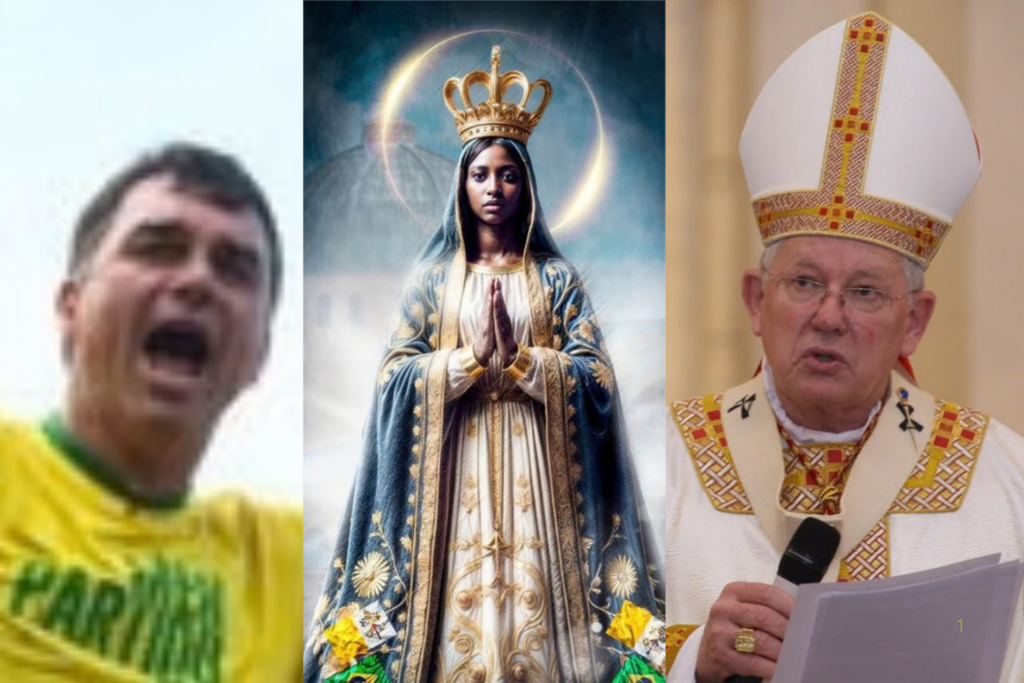 GUERRA SANTA: Flávio Bolsonaro Acusa CNBB de Fake News Sobre Nossa Senhora Aparecida; Bispos Reagem ao Ataque