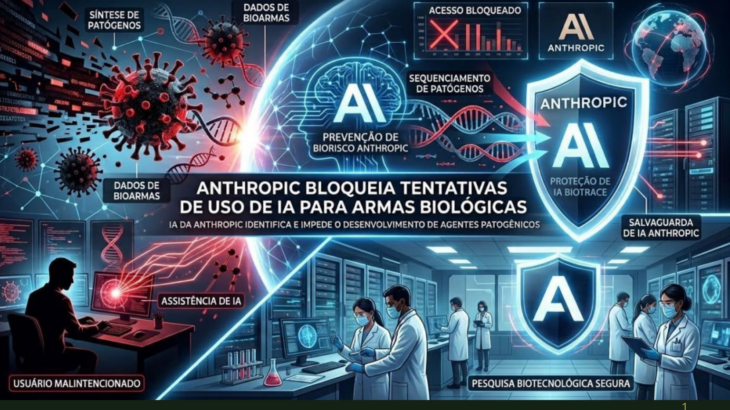 RISCO: Anthropic Bloqueia Tentativas de Usar IA em Pesquisas que Apoiariam Armas Biológicas